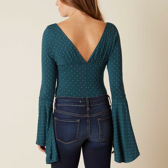Free People long sleeve cinched top - Picture 2 of 7